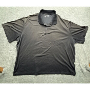 Reebok Golf Polo Mens 4XL Gray Geometric Performance Oversized